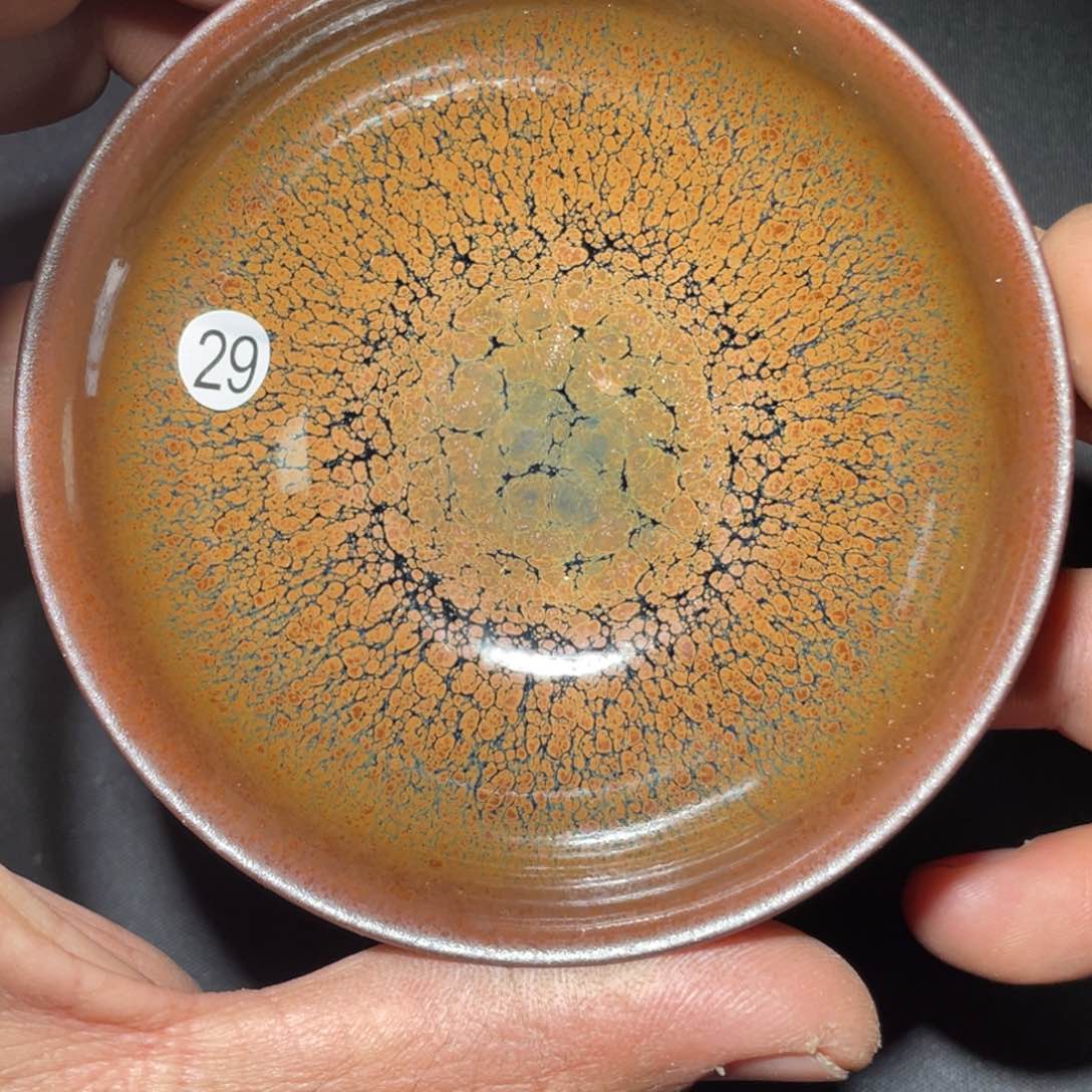茶盏龙窑柴烧老黄甄选29