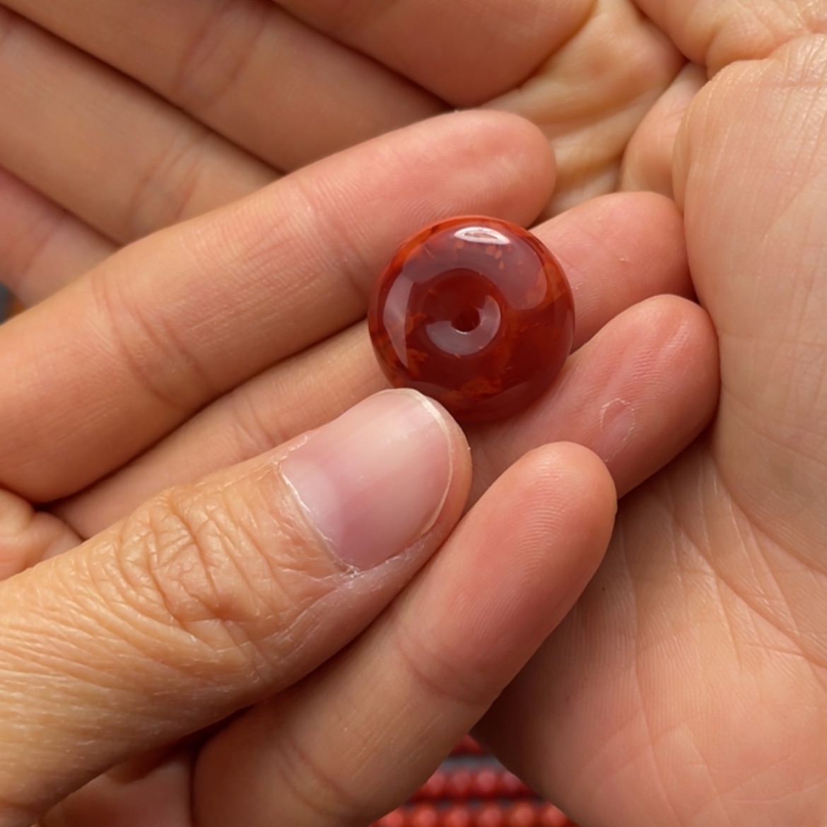 【闪购商品】南红玛瑙手串19 90*4未镶嵌风