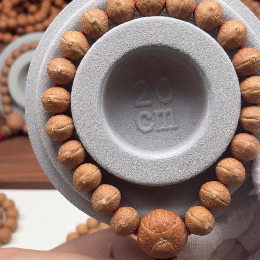 人***！凤眼菩提手串尼泊尔实心飞碟