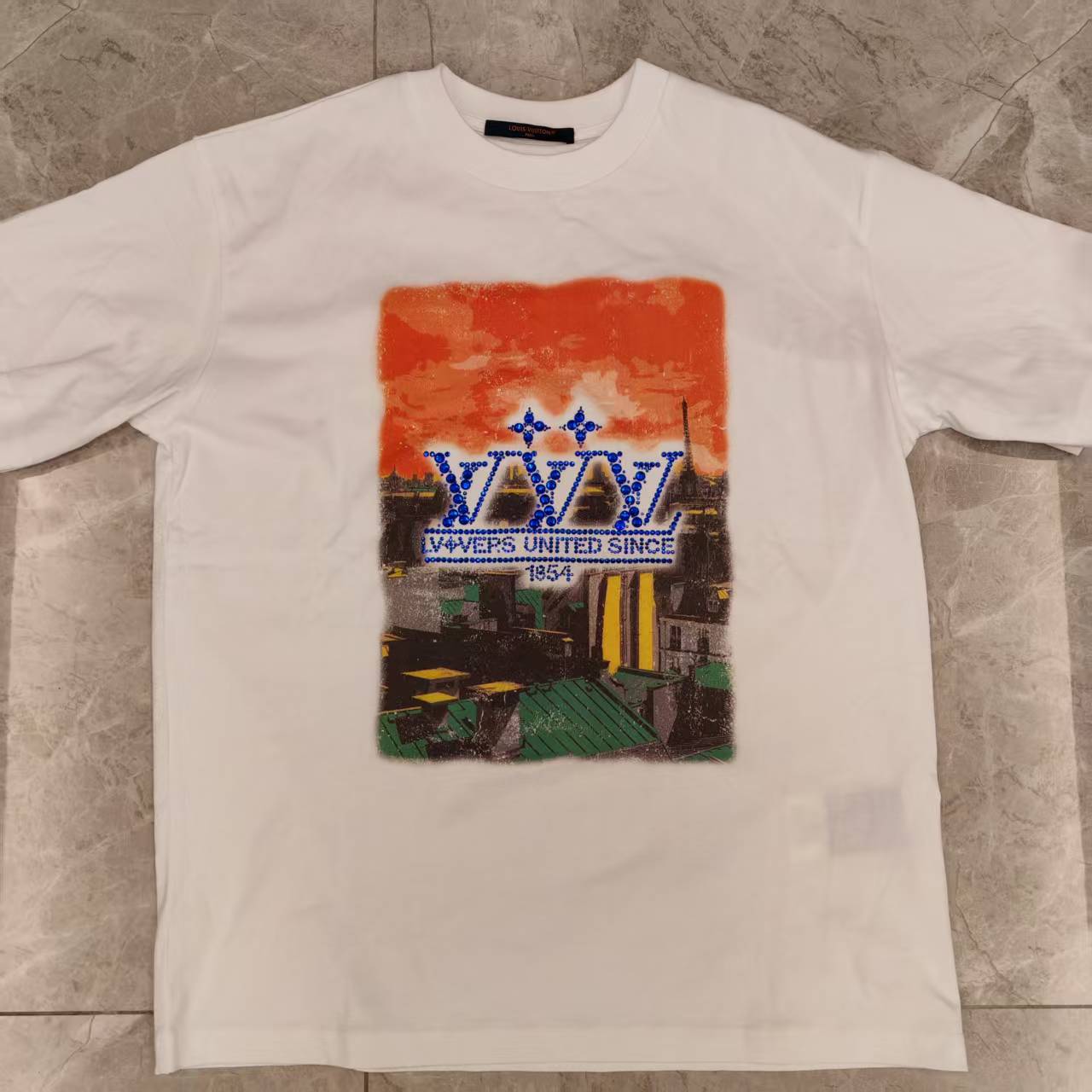 99新 LouisVuitton/路易威登 时尚夕阳T恤 193