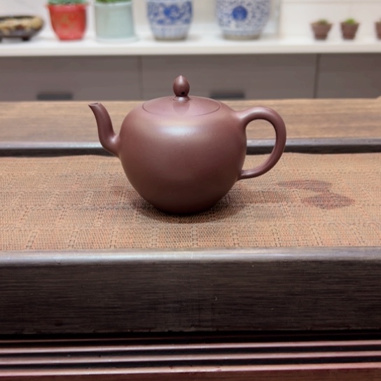 紫砂茶壶本地紫泥半手工瑕．