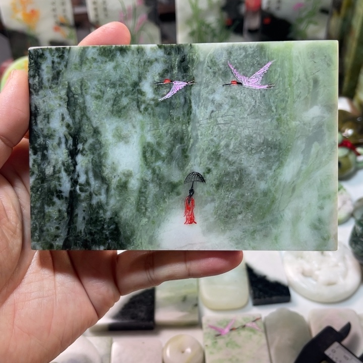 独山玉未镶嵌颈饰雅摆