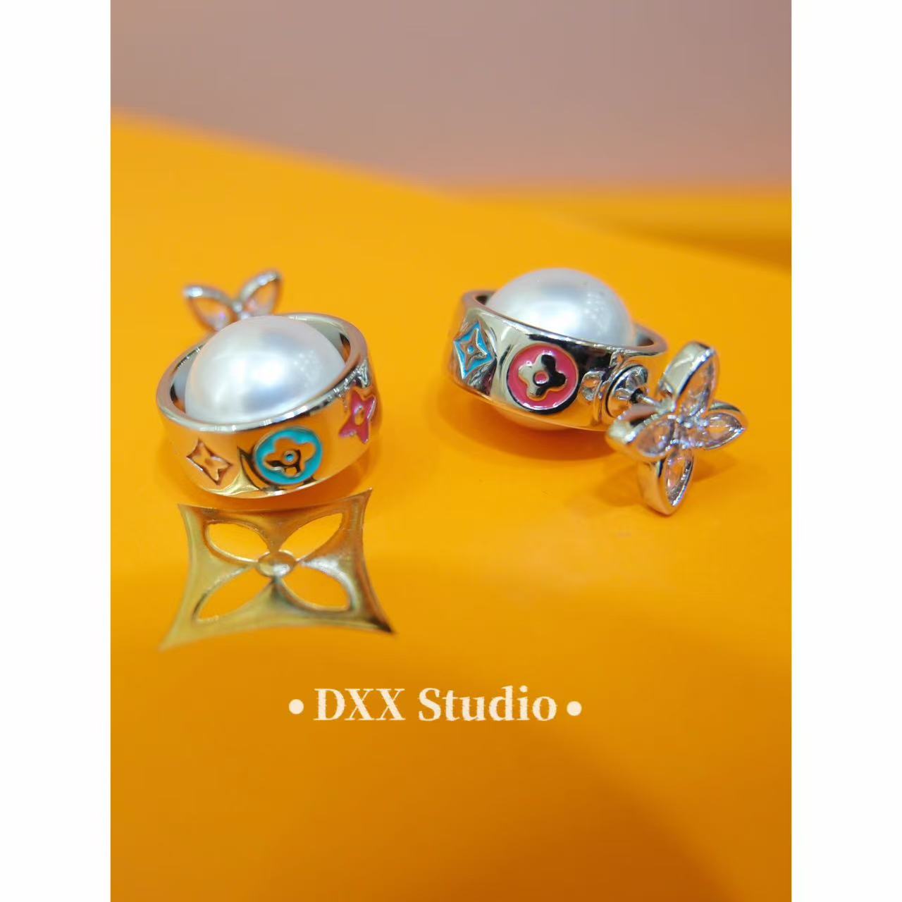 铜合金仿珍珠耳饰 小众设计贝珠ins耳饰47895