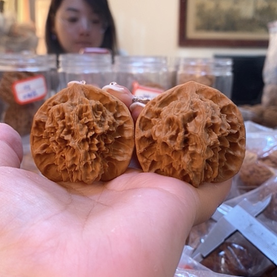 文玩核桃吊坠45乾隆官帽有修