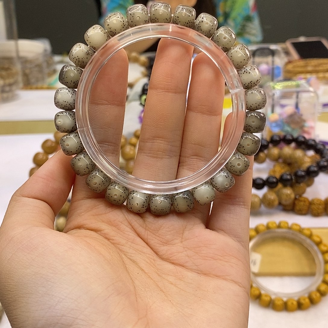 吊坠星月菩提98黑冰糖正月留白小细星