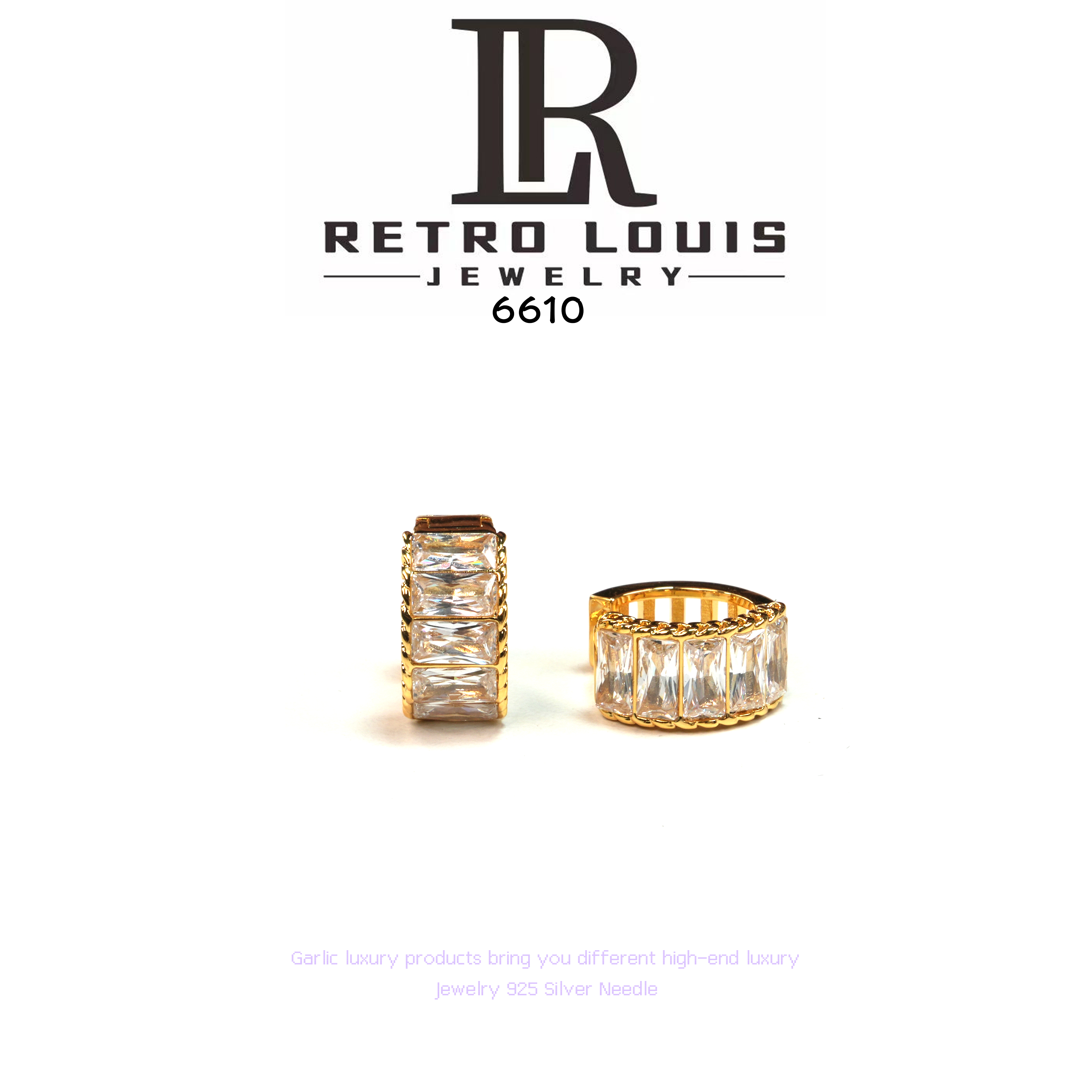 铜合金耳饰 RETRETRO LOUIS【闪耀典藏】系列 耳饰~6610J