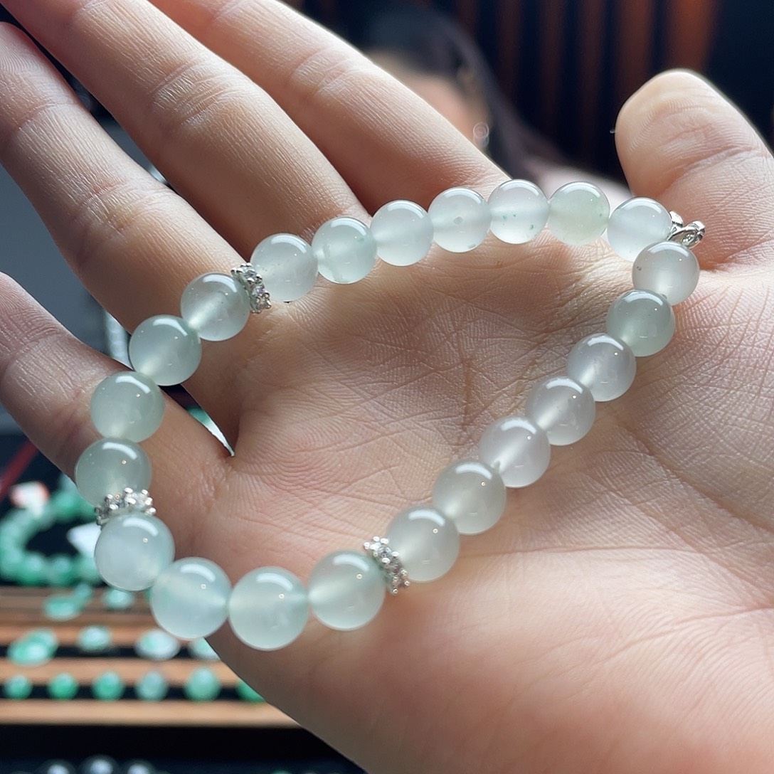 石英质玉（非洲翠）未镶嵌手串