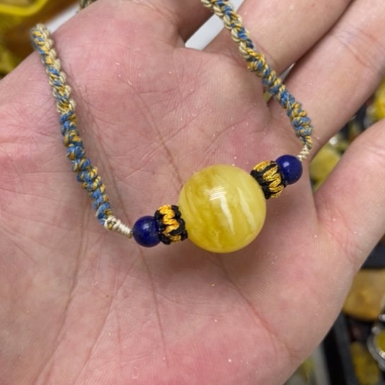 蜜蜡裸石未镶嵌吊坠