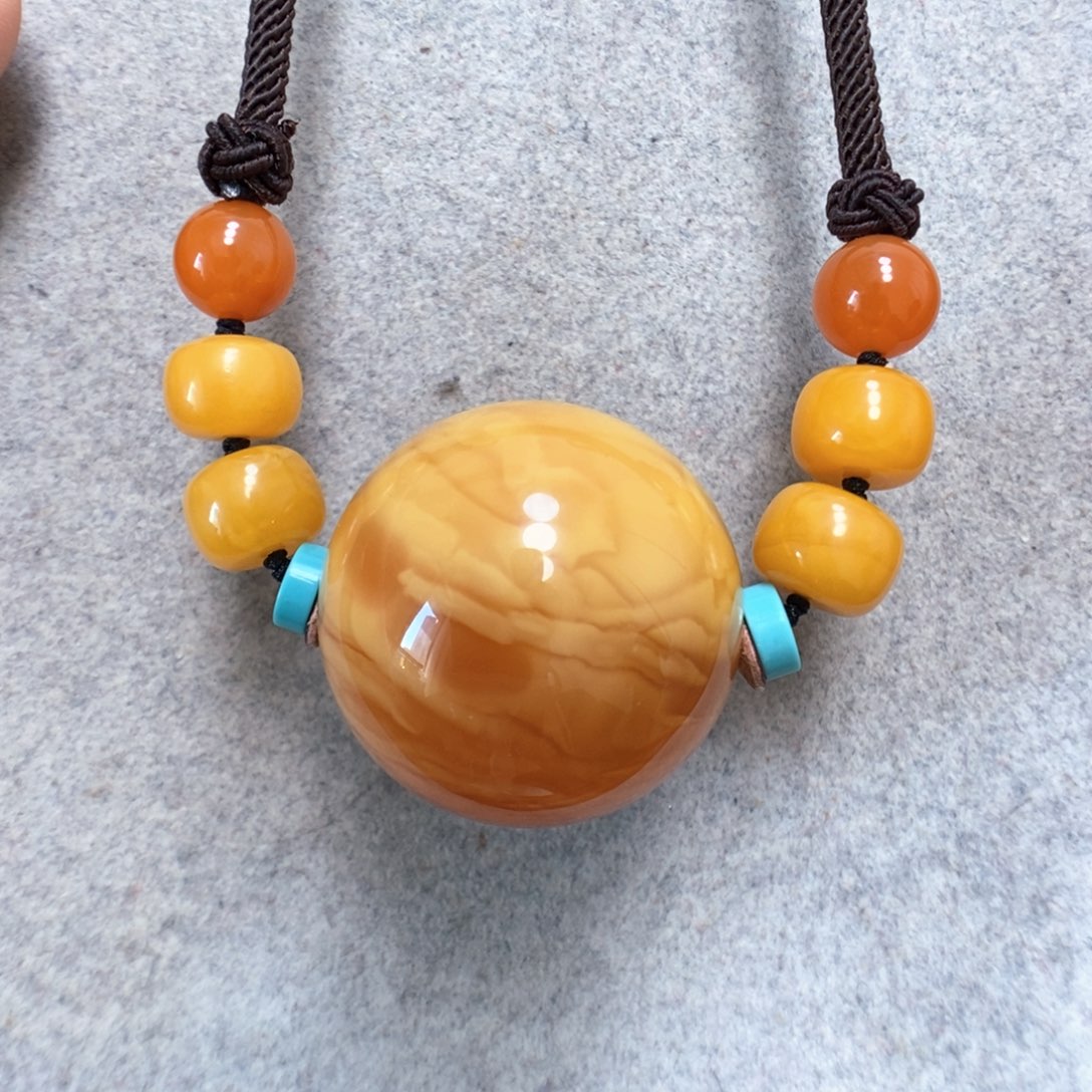 蜜蜡项链未镶嵌蜜蜡锁骨