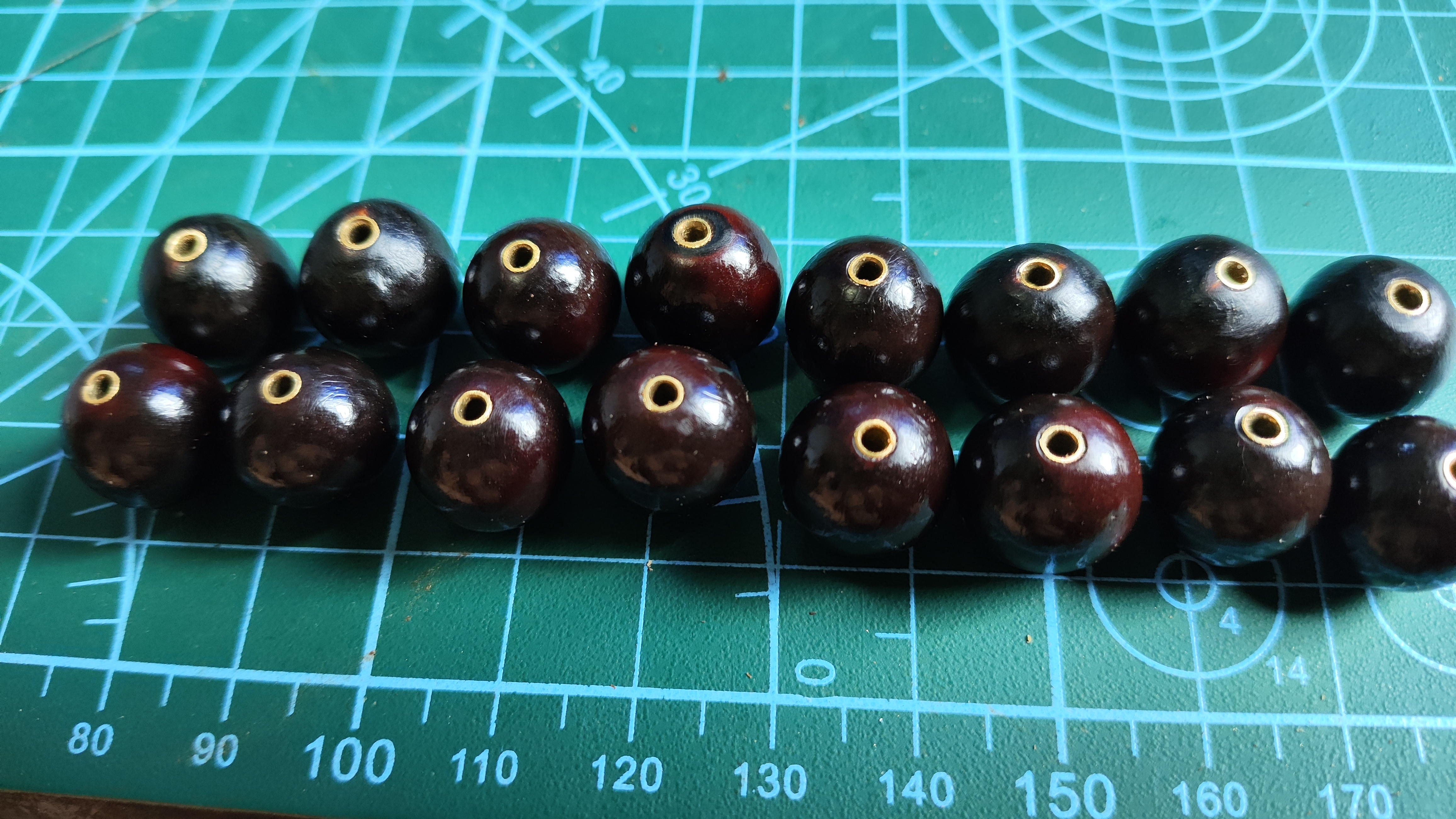 非金属木质吊坠 无患子毕业款铜管镶嵌