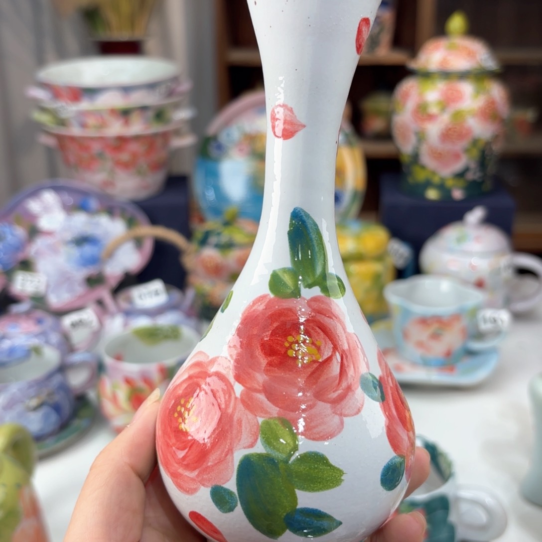 景德镇手绘高温釉下彩陶瓷茶具