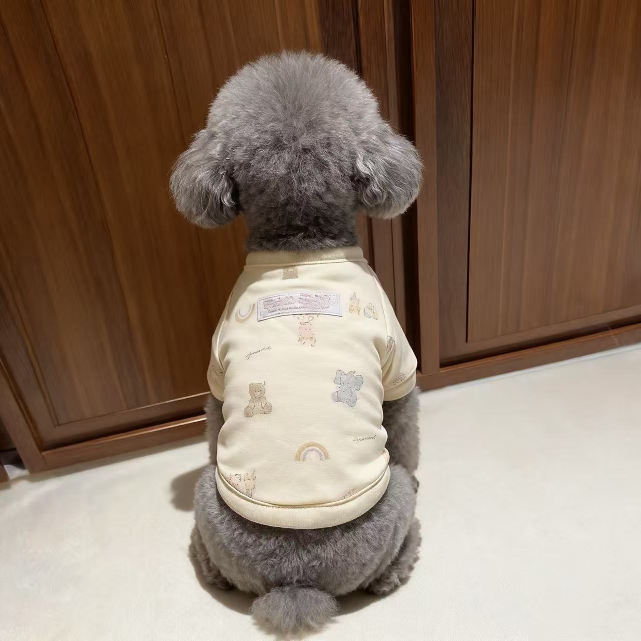 软糯可爱宠物秋冬季加绒保暖背心马甲泰迪比熊小型犬狗狗猫咪衣服