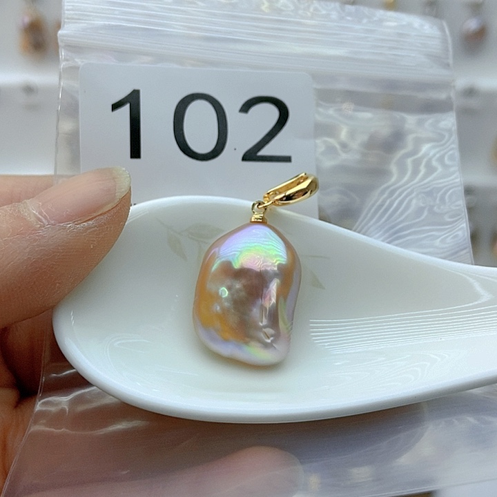 淡水珍珠颈饰银S925镶嵌