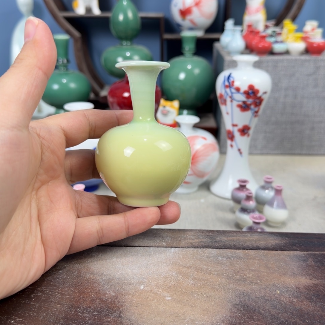 陶瓷手工小花器摆件