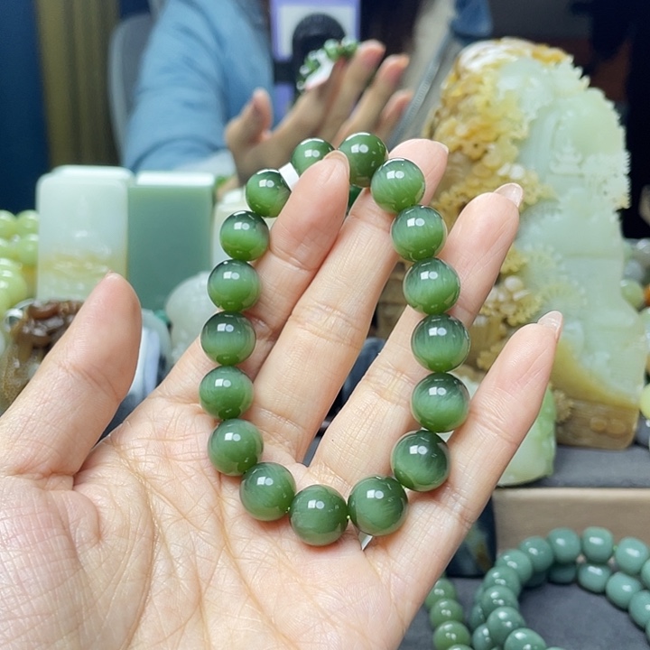 和田玉手链未镶嵌