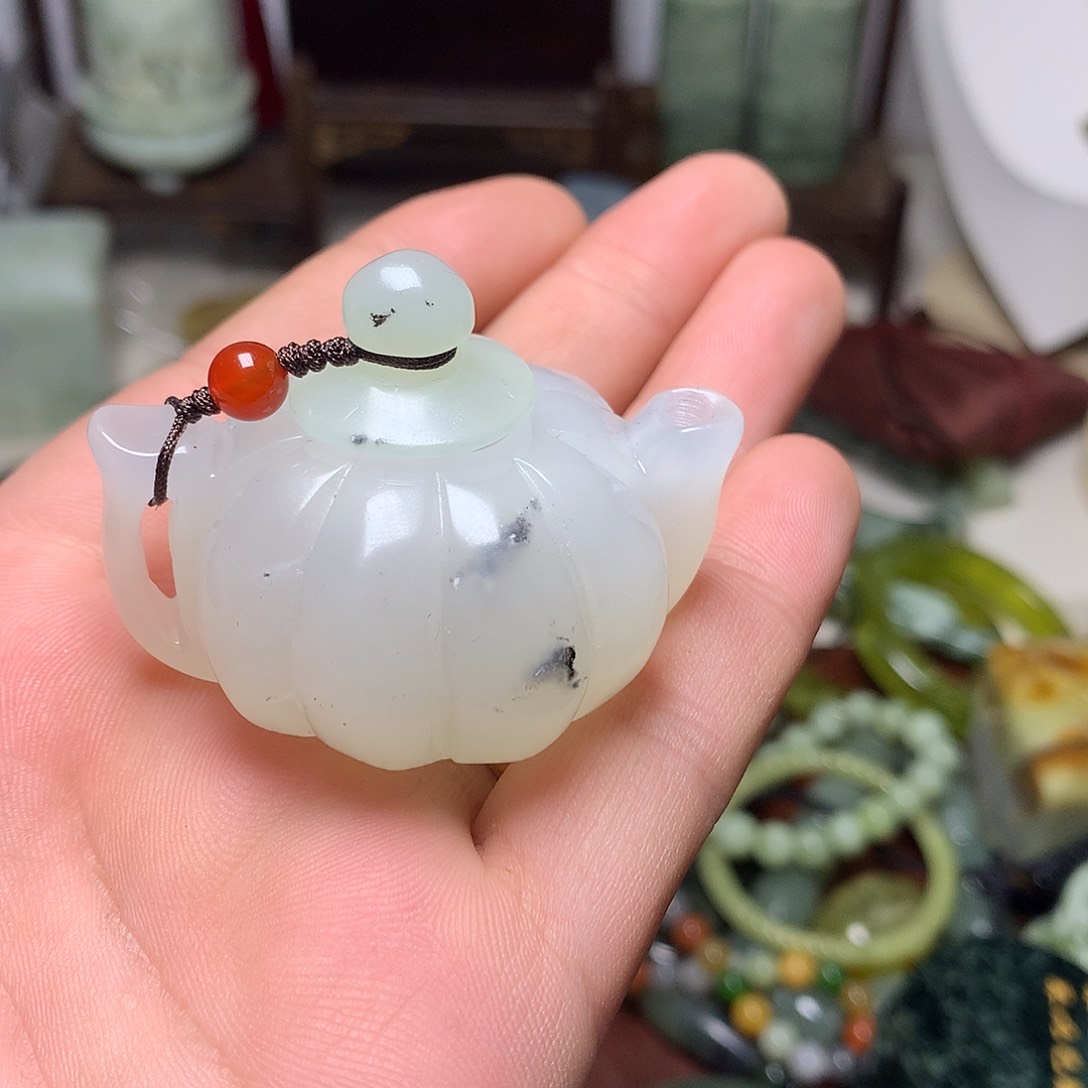 未镶嵌岫玉岫玉手把件