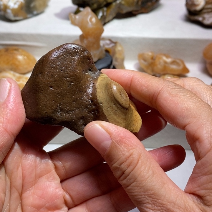 追***吧玛瑙/玉髓合金挂件