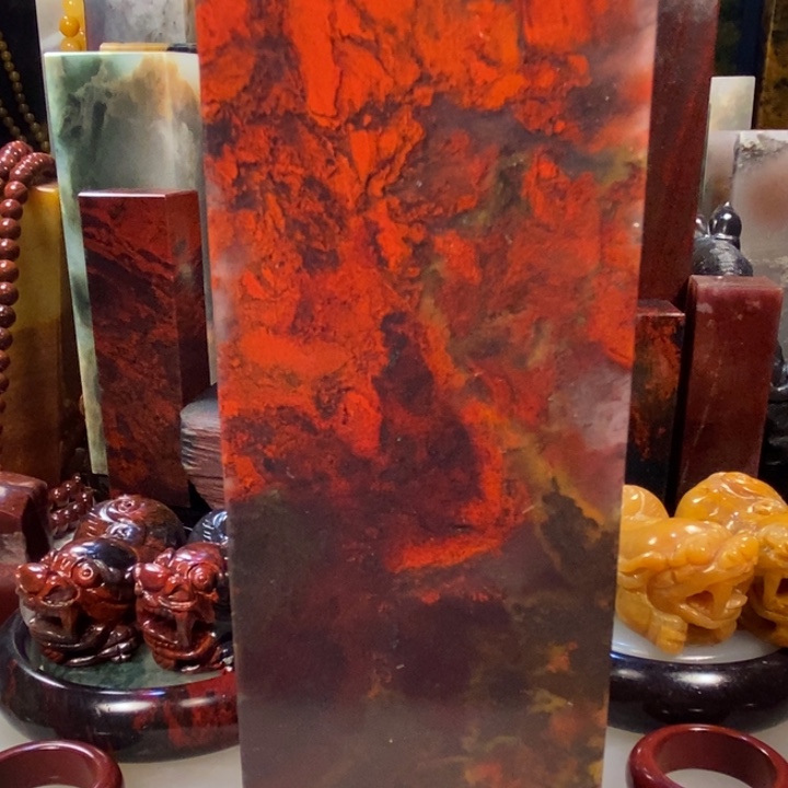 石英质玉印章未镶嵌金*