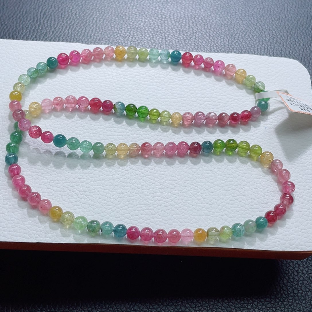 手链碧玺未镶嵌5.8mm左右