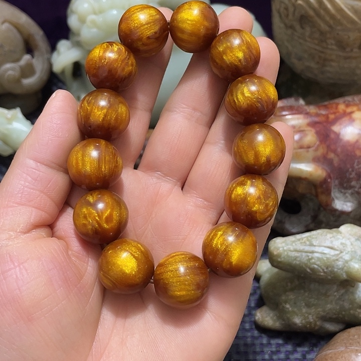 白玉菩提把件文玩