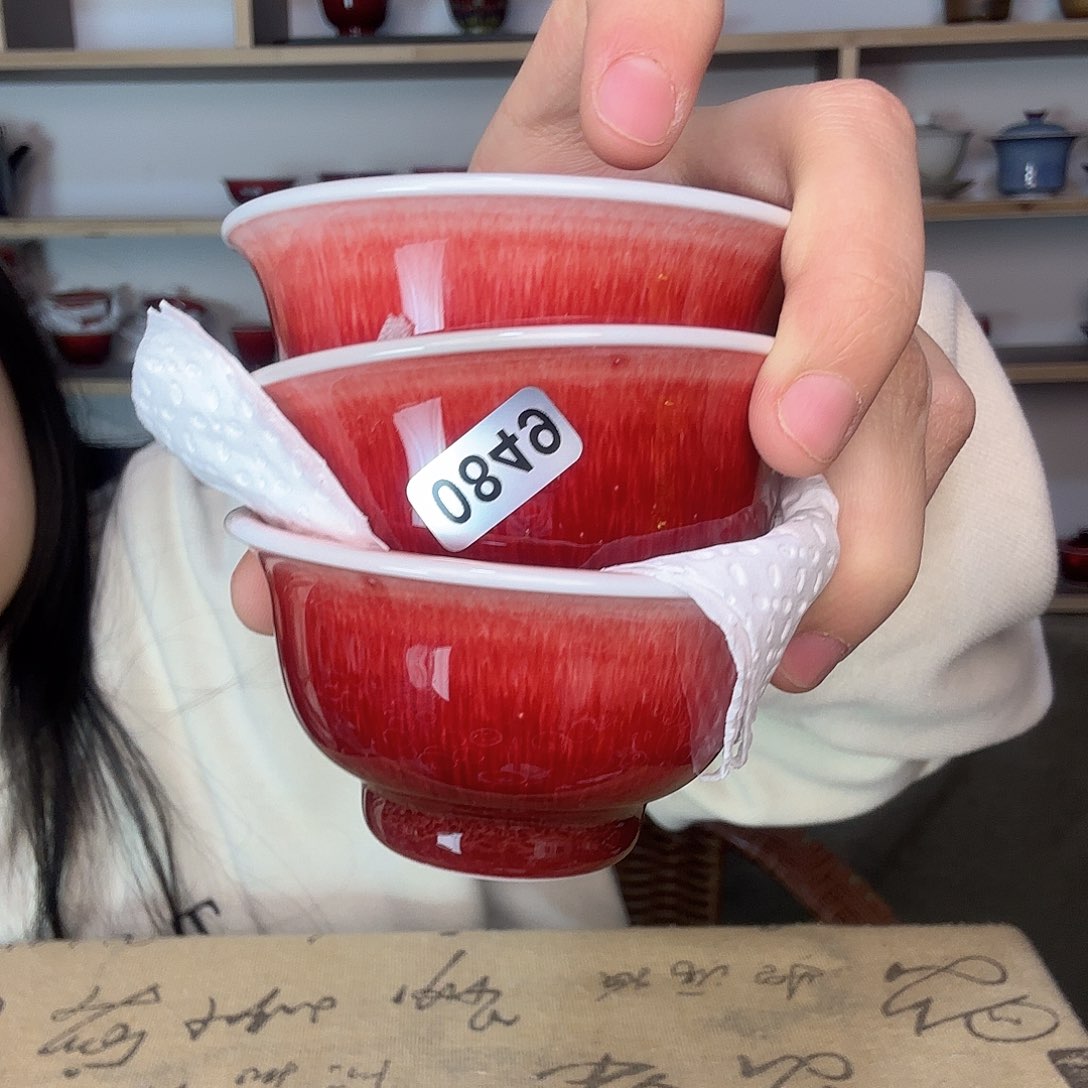 杯景德镇陶瓷郎红