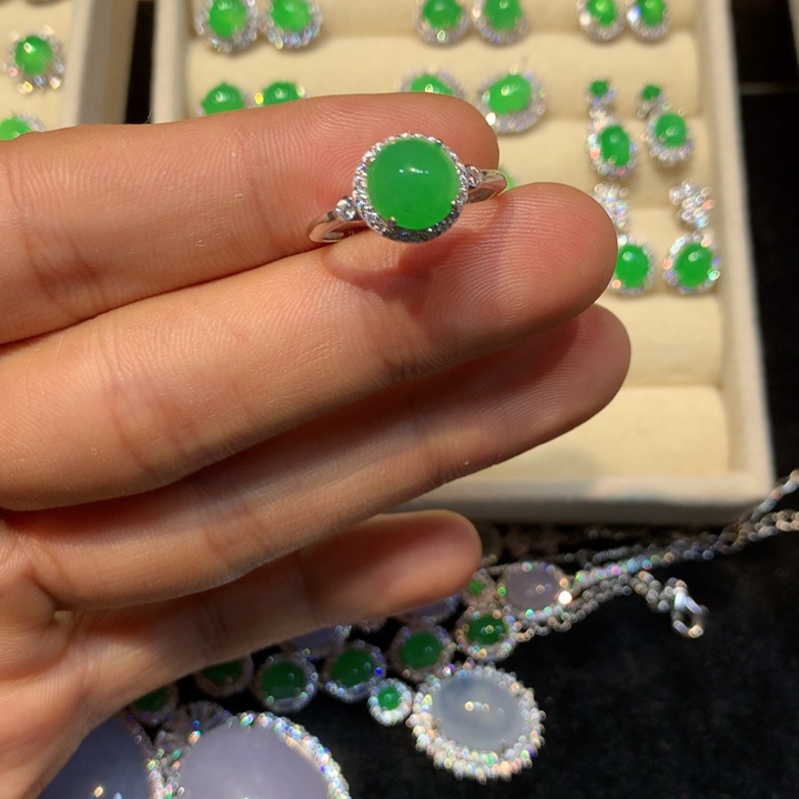 S***a翡翠未镶嵌戒指翡翠戒指