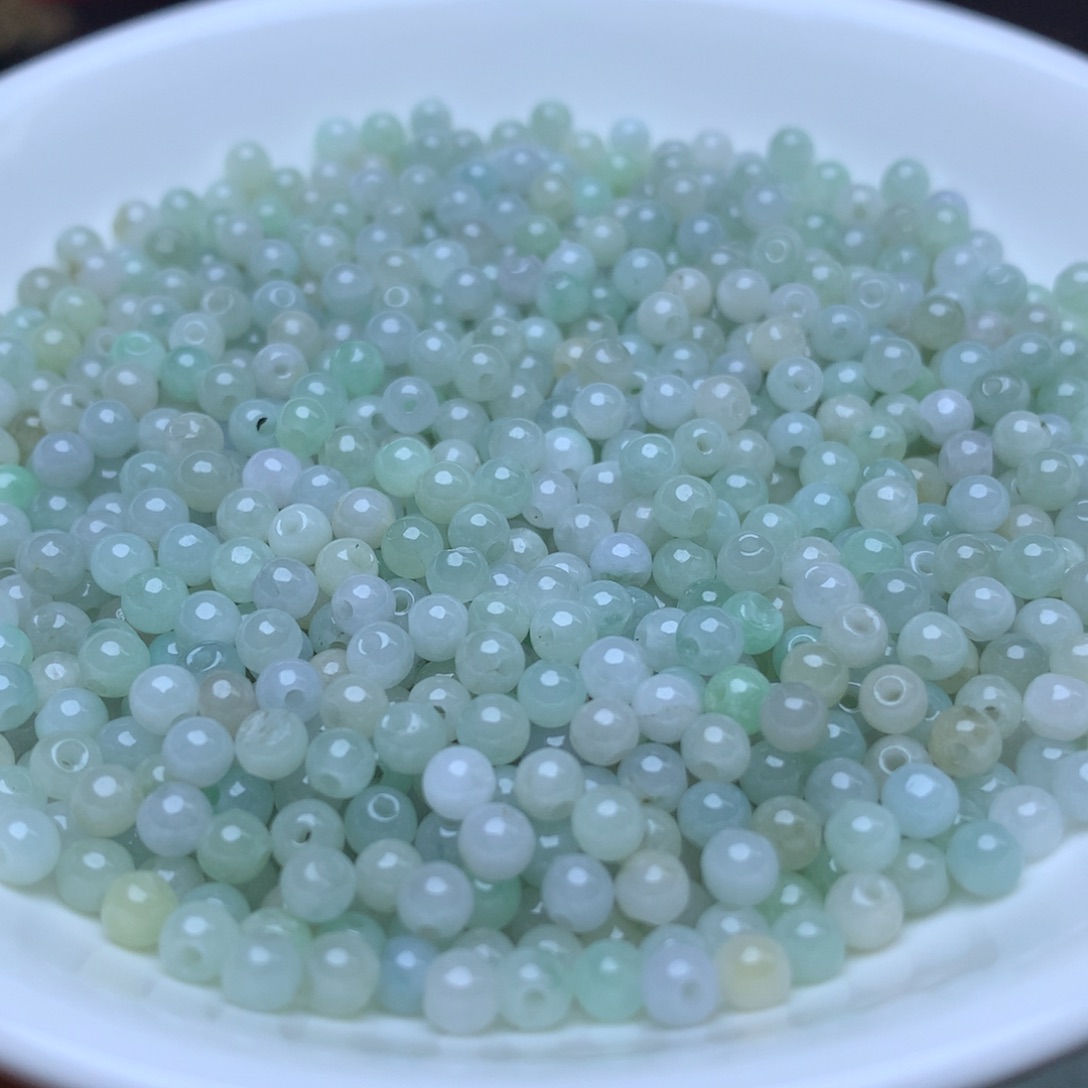 【闪购商品】翡翠手链未镶嵌卡3.5冰晴100个