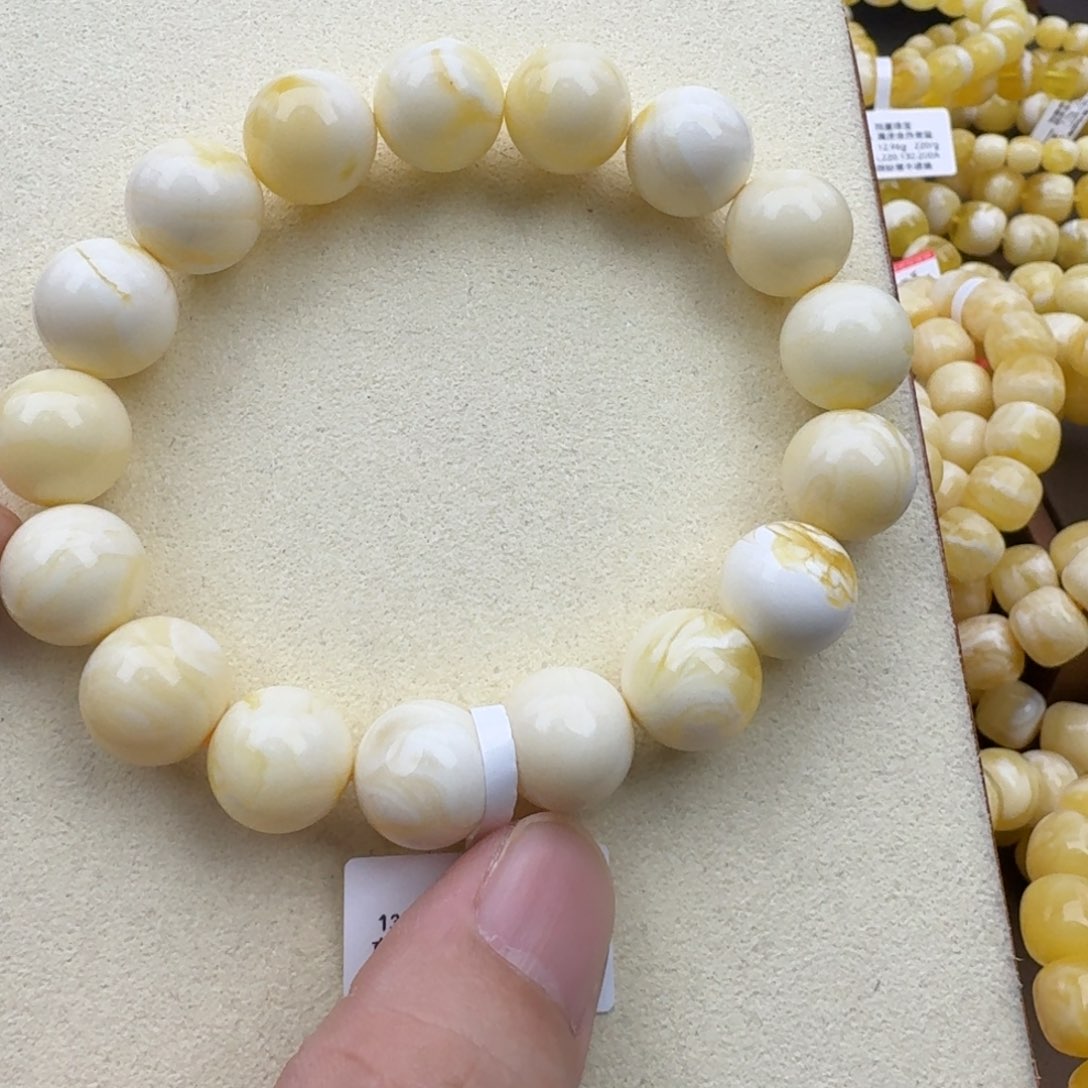 琥珀手链未镶嵌弘***弟蜜蜡手串