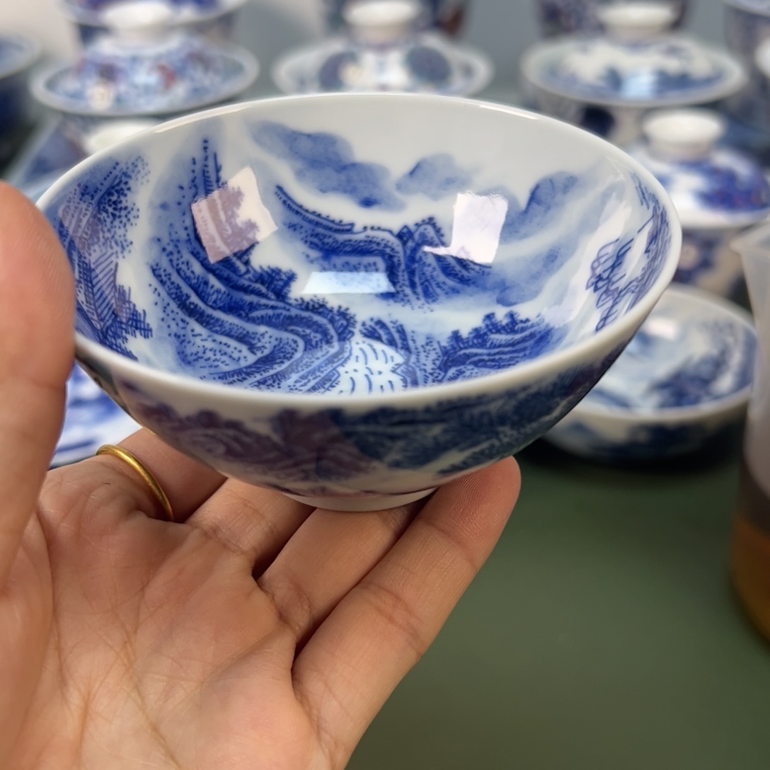 木木景德镇纯手绘茶具120