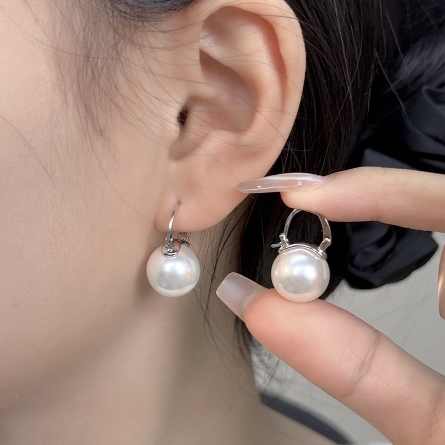 925银耳饰 茶壶款耳扣925银耳针气质 简约网红款