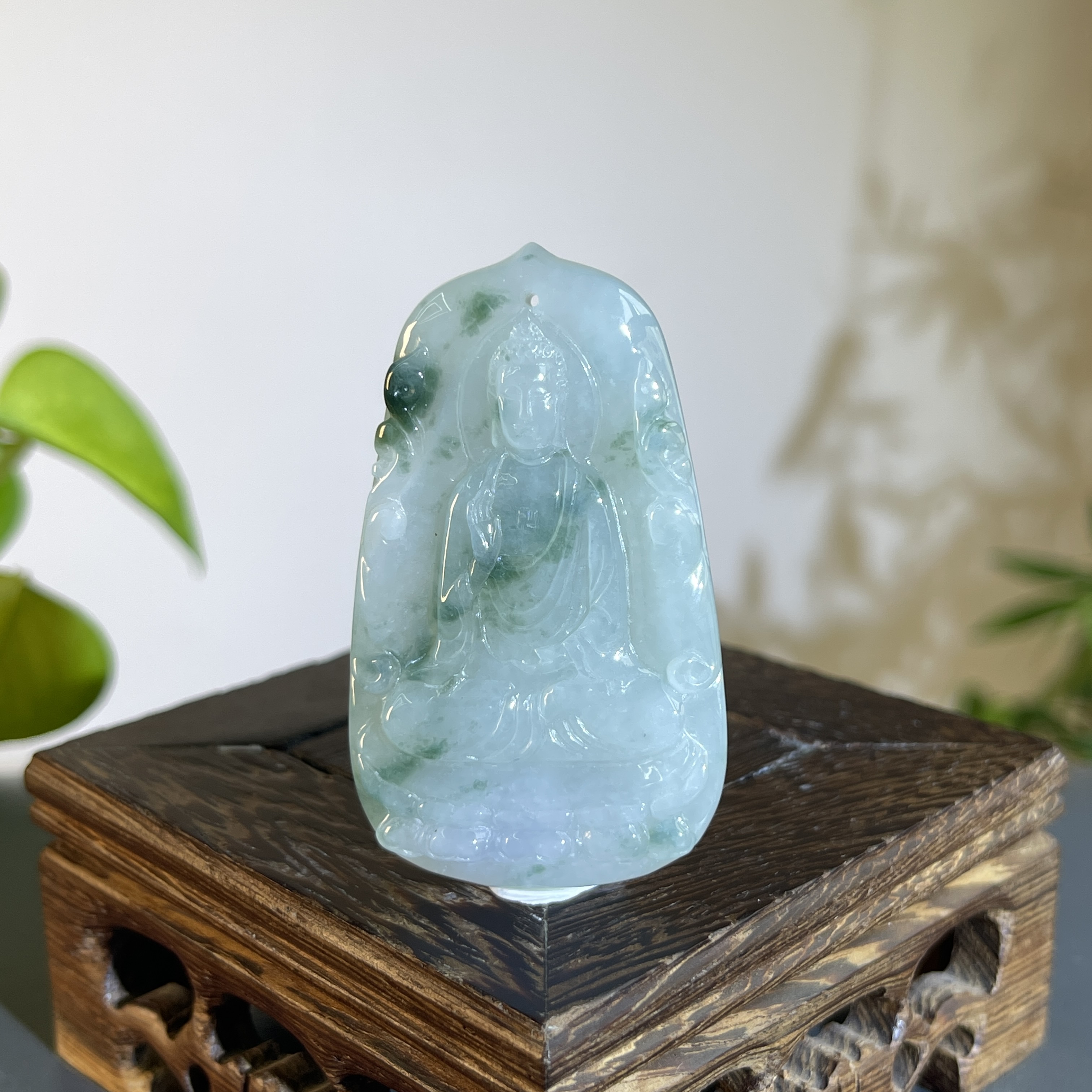 JTA23-197   天然翡翠缅甸A货 阿弥陀佛