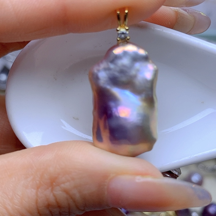 【闪购商品】淡水珍珠吊坠合金