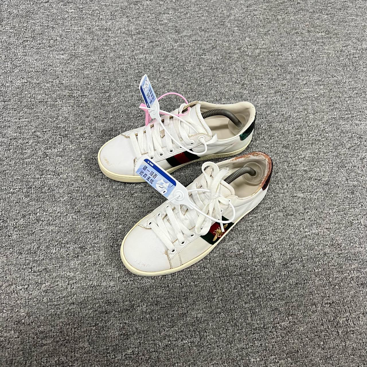 99新 GUCCI/古驰 gucci 蜜蜂 小白鞋