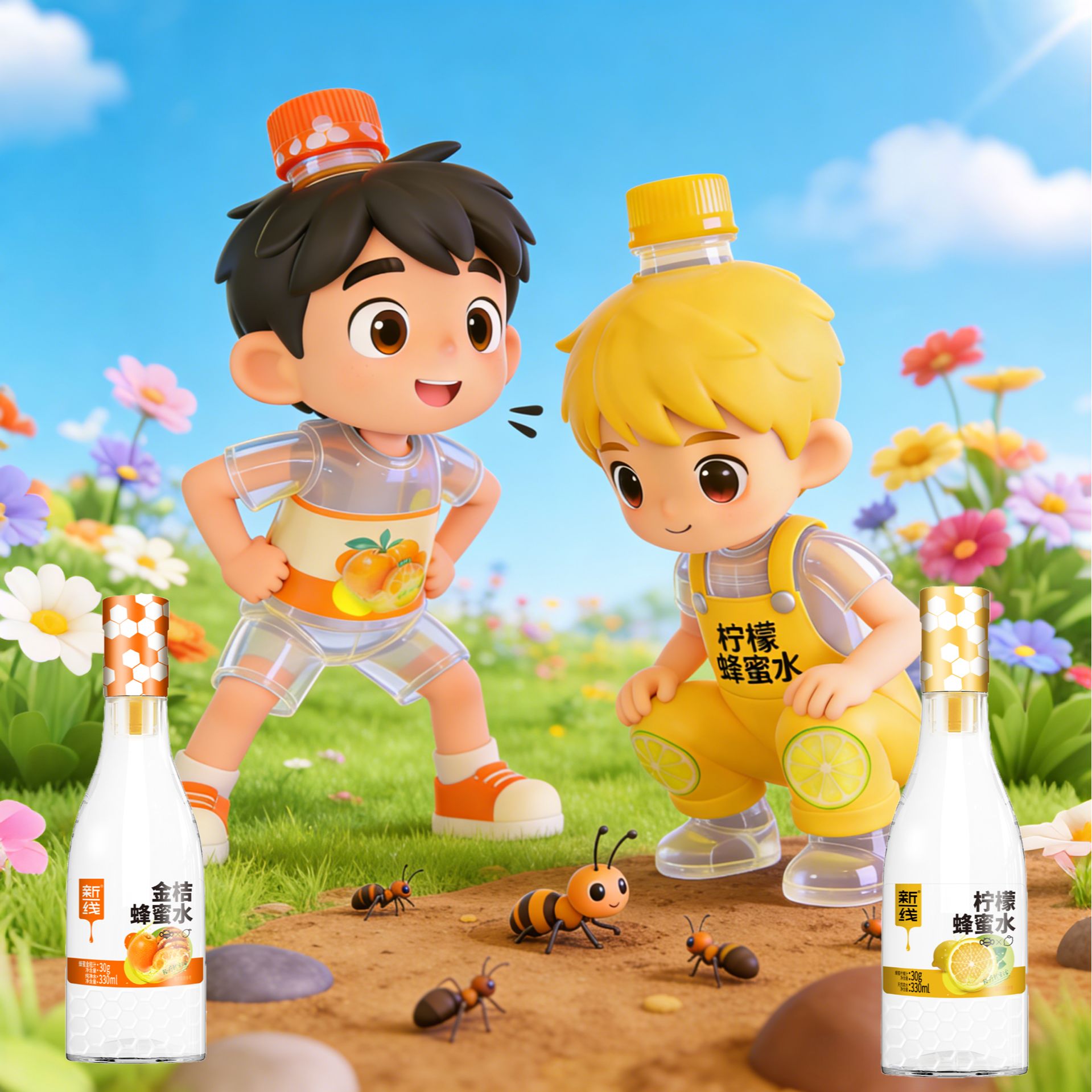 【冬季聚餐畅饮】新一线蜂蜜水2种口味健康0添加聚餐解腻必备饮品
