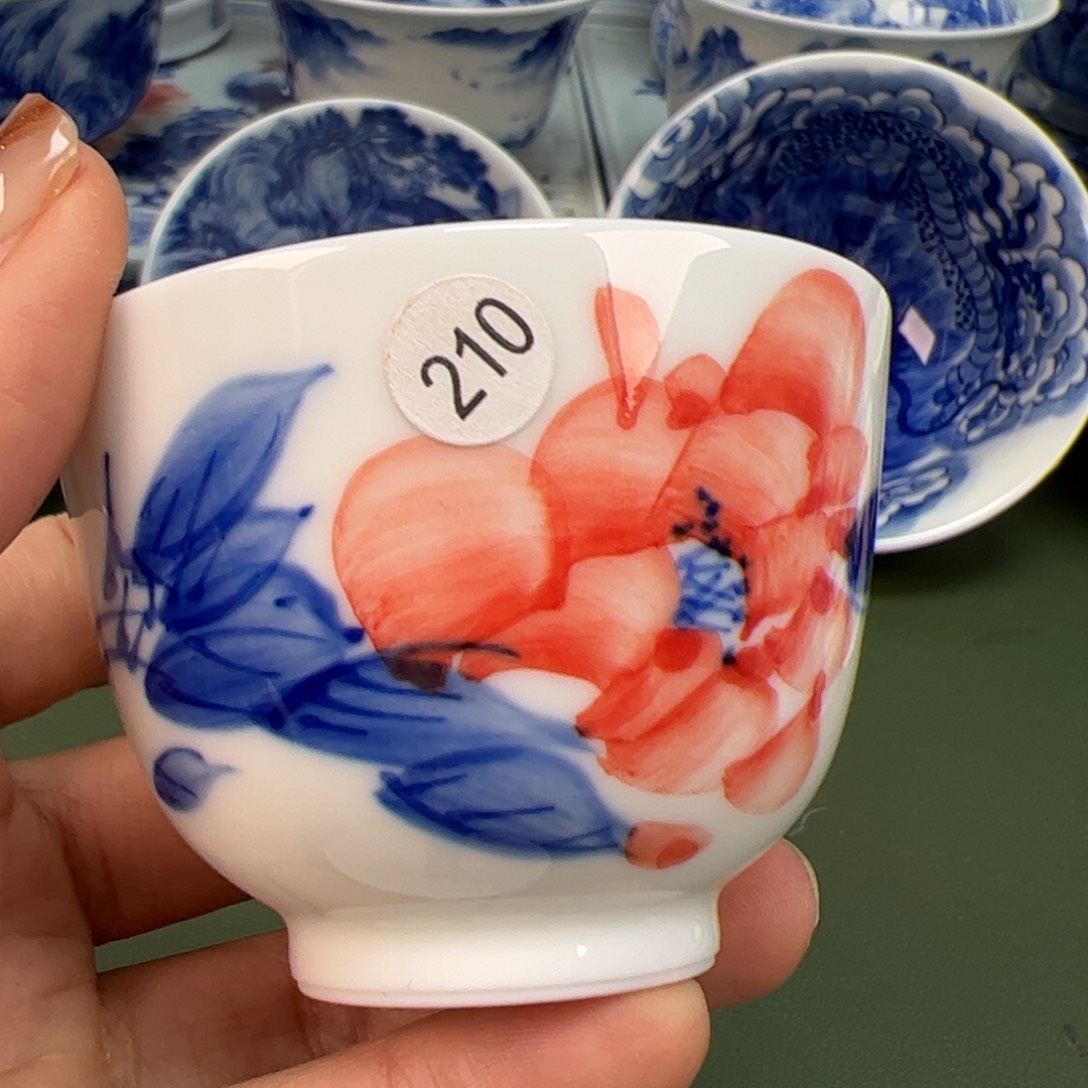 杯沙沙手工手绘茶具210