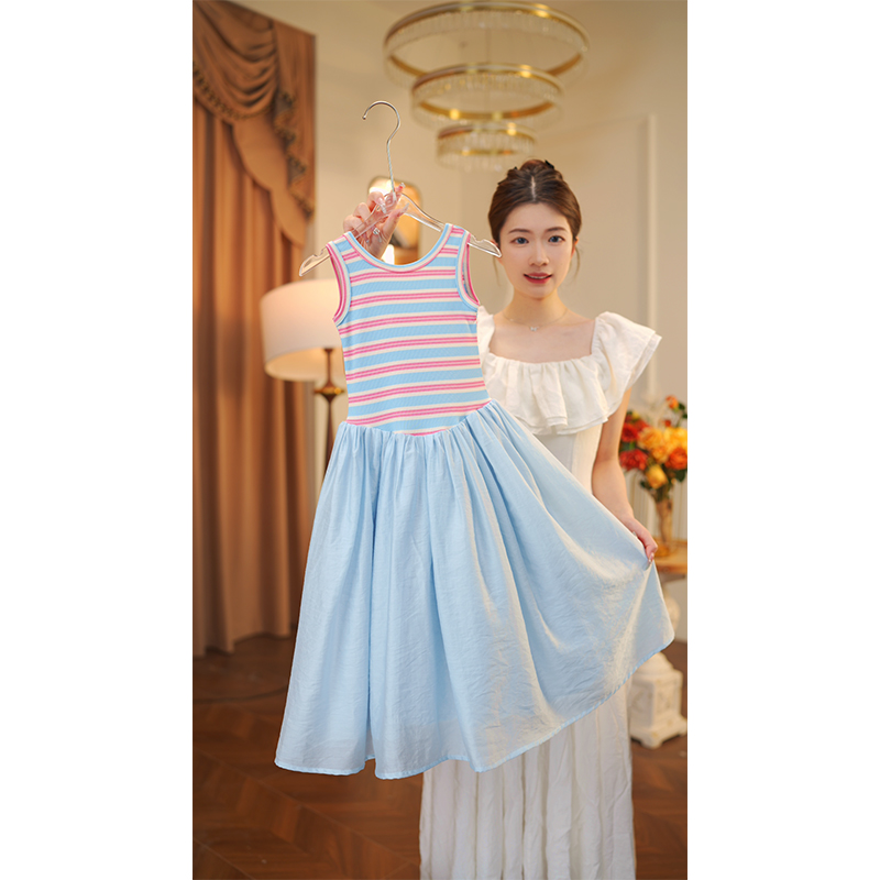 女童连衣裙2025夏季儿童新款中大童女孩休闲公主裙子10330