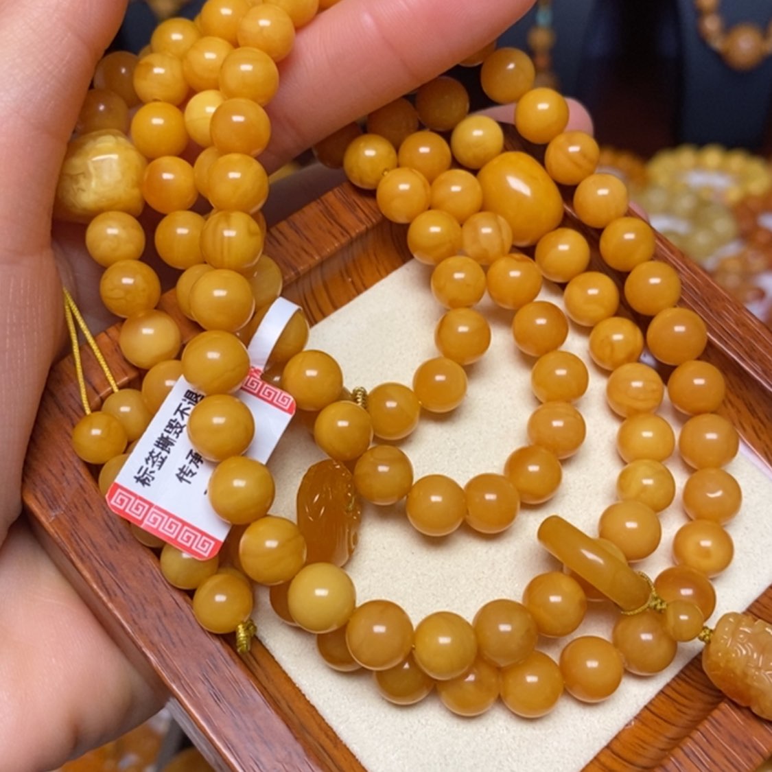 【闪购商品】蜜蜡颈饰未镶嵌项链