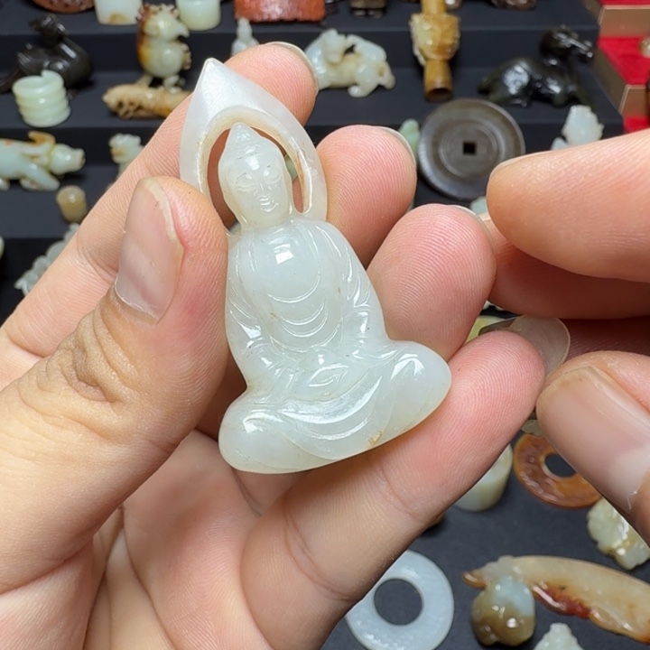 先***房和田玉（糖玉）未镶嵌挂件钰轩珍品8888