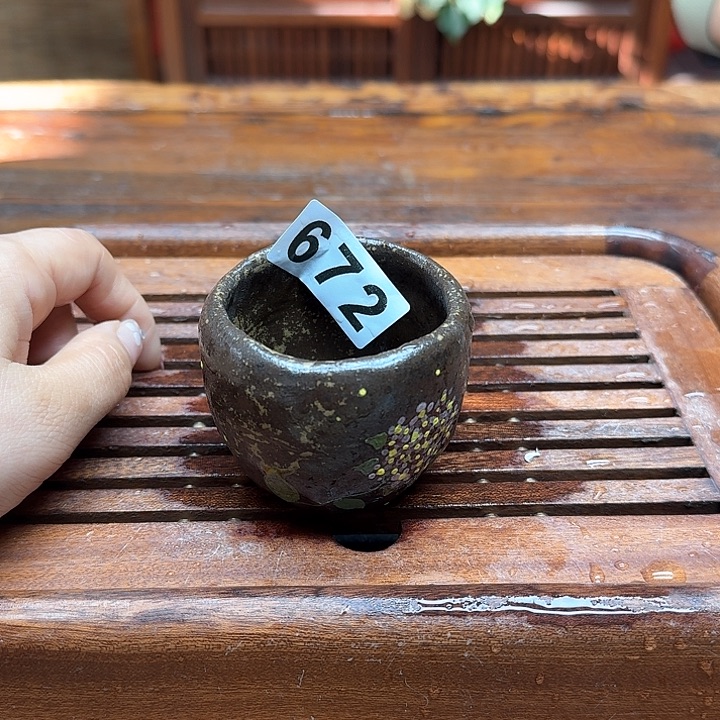 纯手工制作粗陶茶具