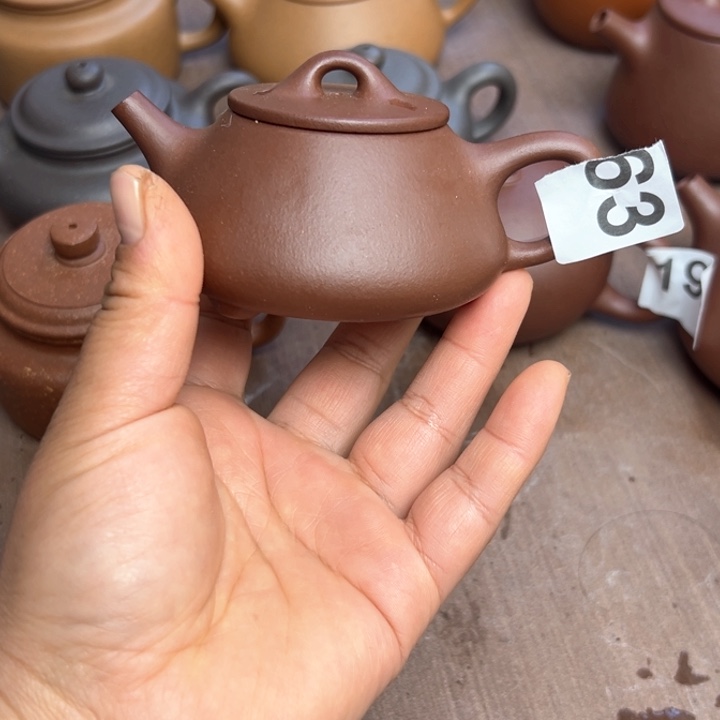 紫砂茶壶底槽清半手工130cc