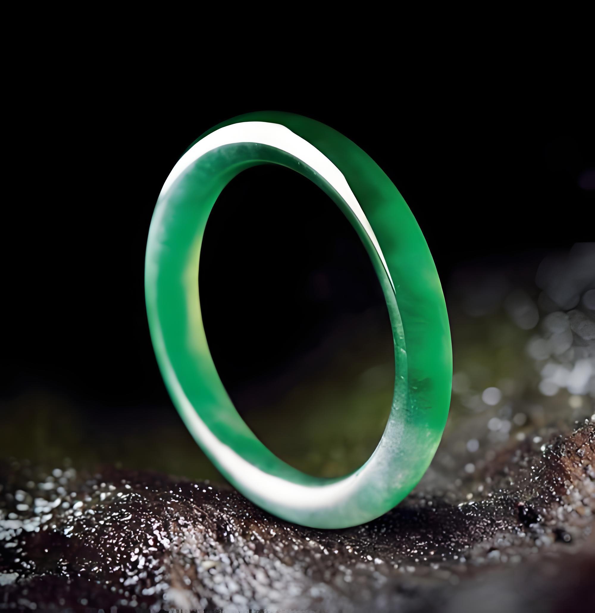 时尚缅风冰透饰品美人翠手镯