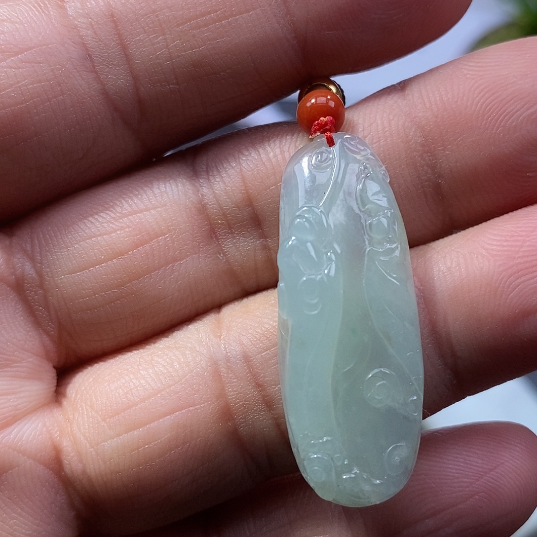 翡翠未镶嵌吊坠(不含链)翡翠随性悟道