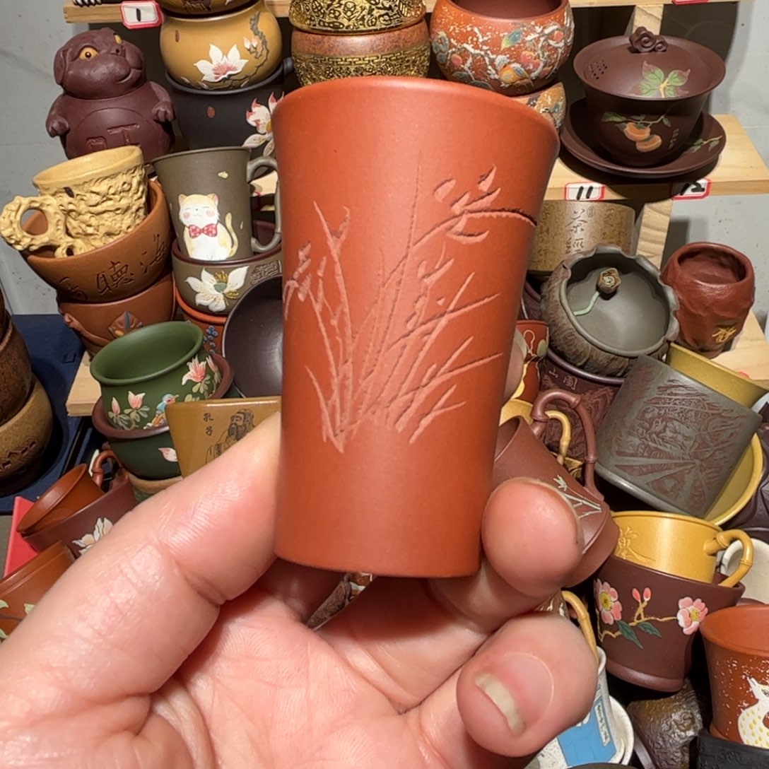紫砂茶杯宜兴紫砂主人杯
