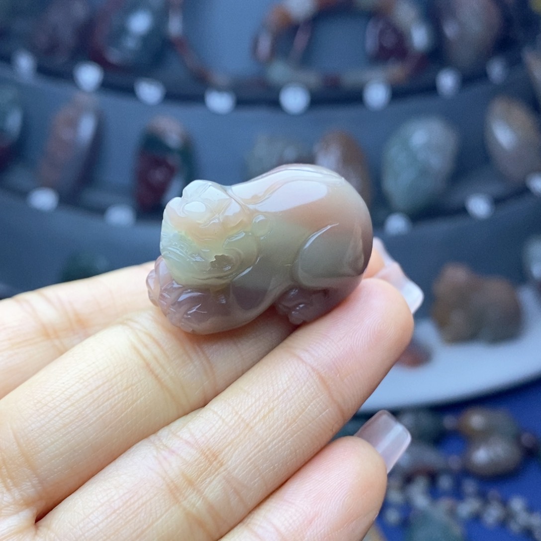 玛瑙/玉髓吊坠(不含链)未镶嵌