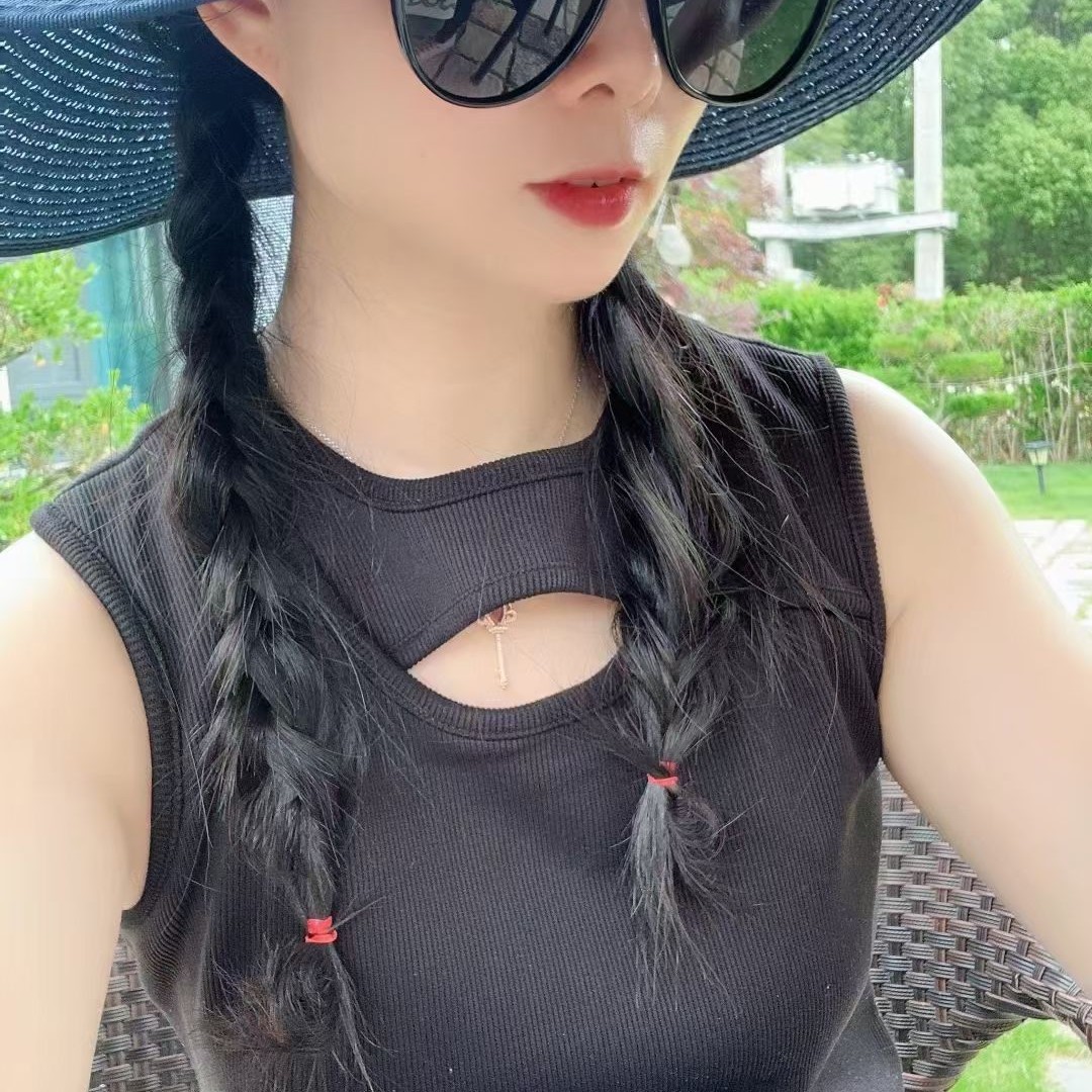 海边沙滩编织珍珠草帽夏季遮阳防晒渔夫帽女