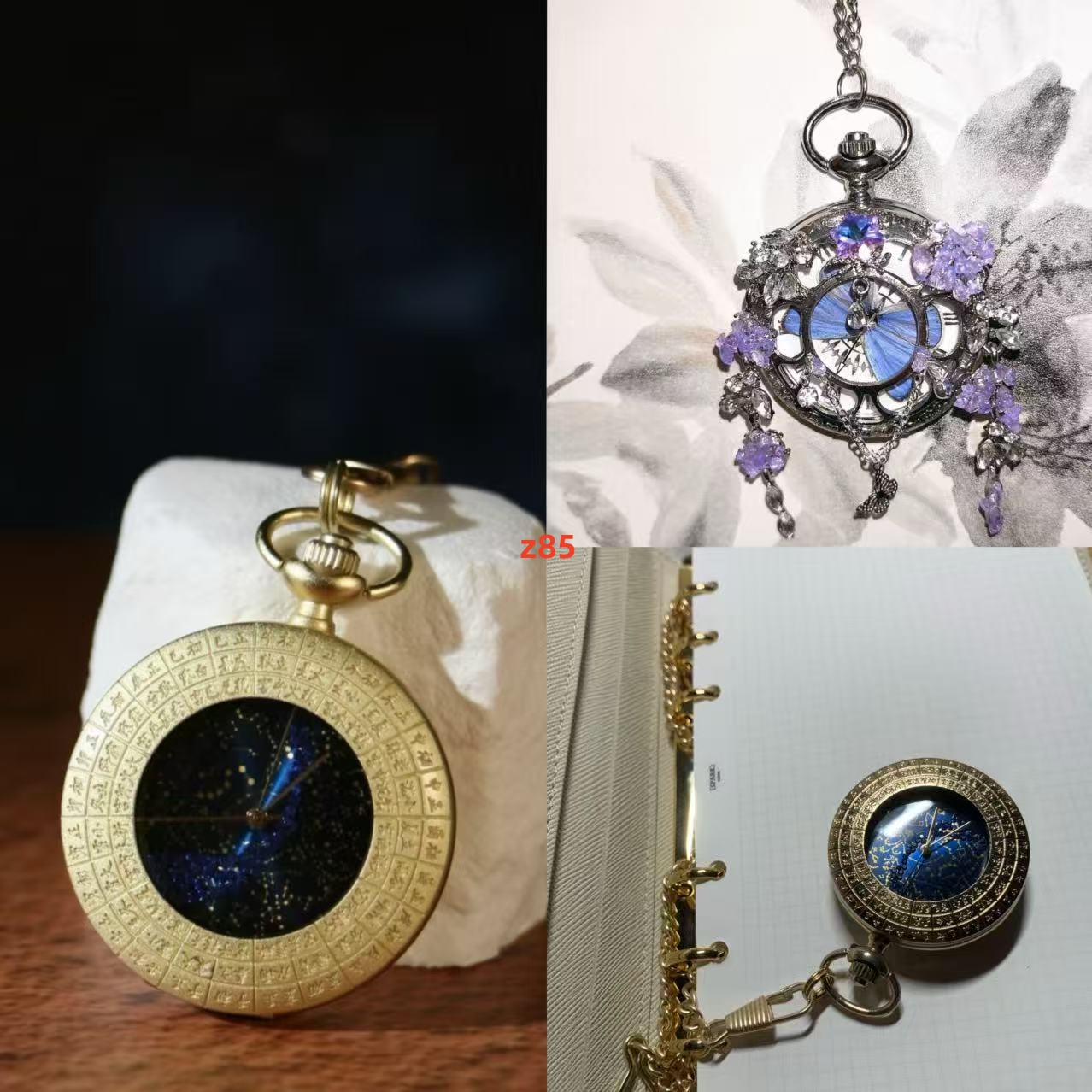 复古怀旧潮流石英怀表古典机械时尚风，发货以直播间展示为准z210