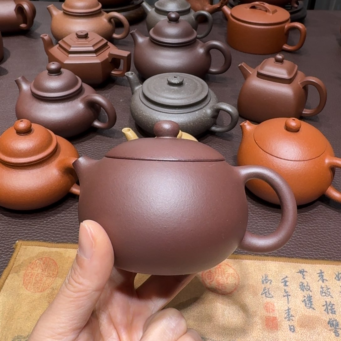 紫砂茶壶货**生紫泥西施190cc微瑕