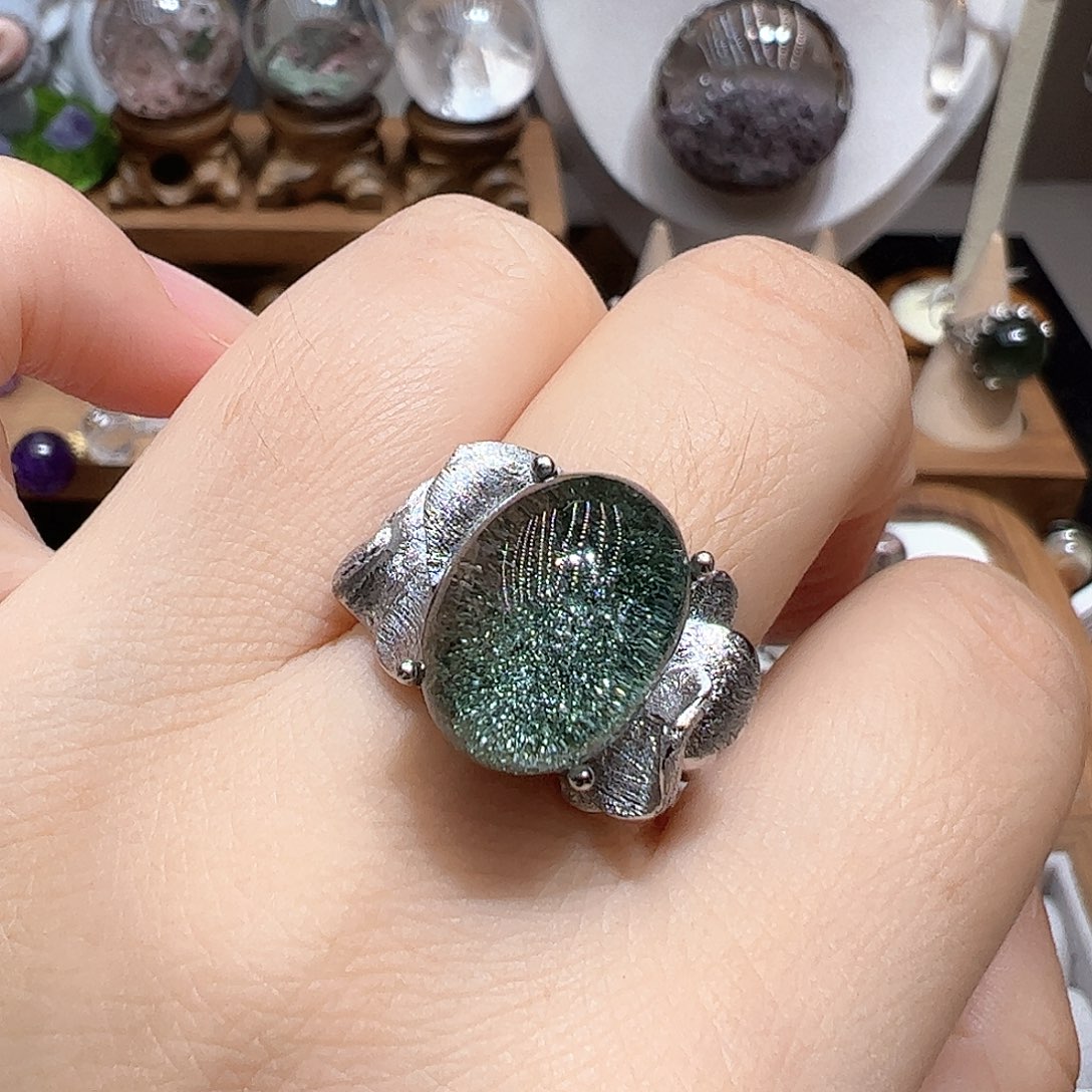 何***a银S925镶嵌珠宝半成品水晶