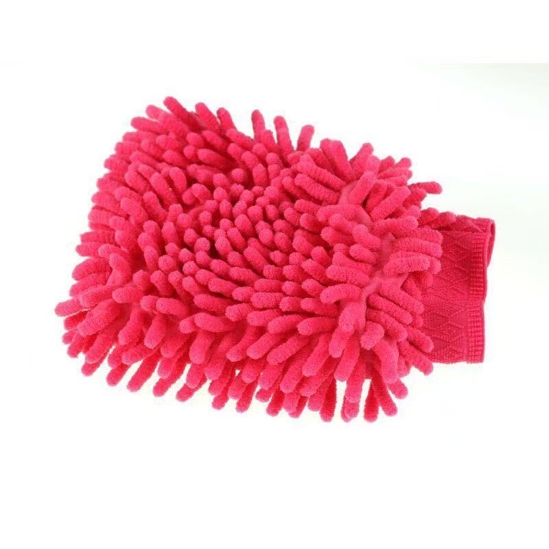 (2件套)雪尼尔擦手毛巾+双面清洁手套