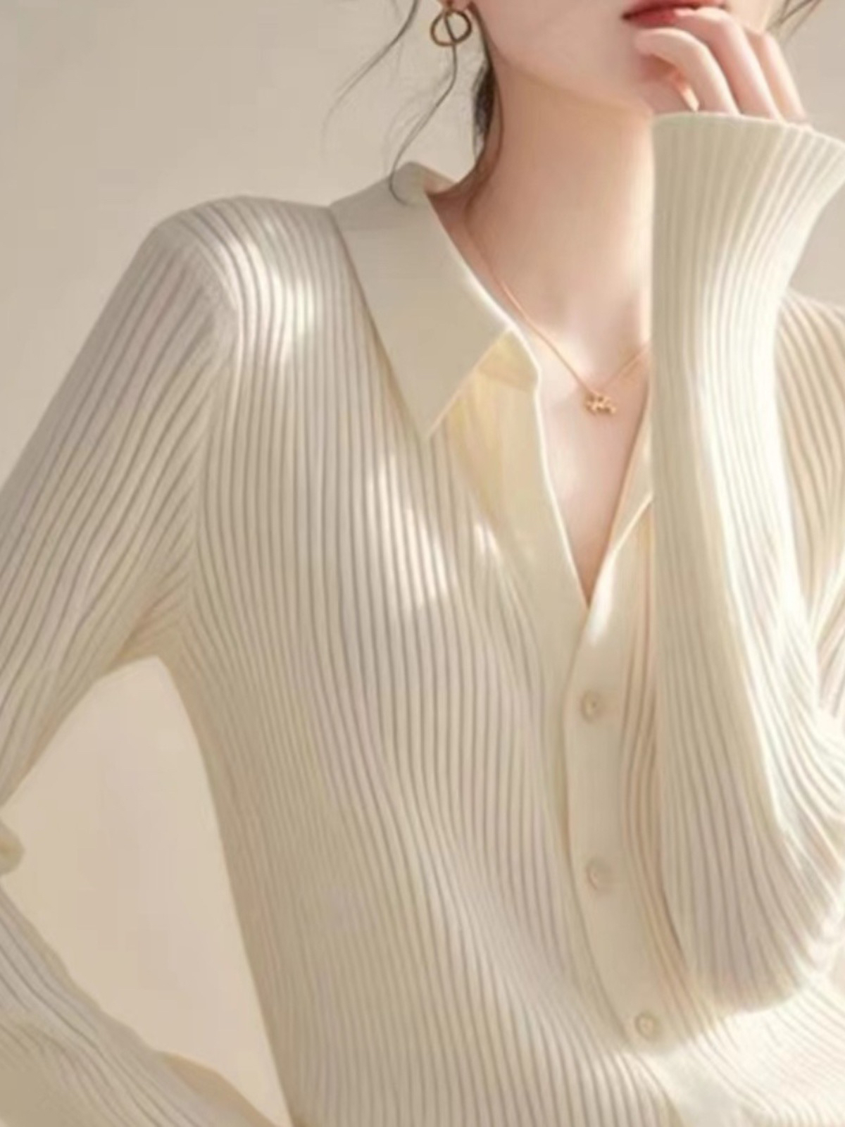 新款开衫毛衣百搭款